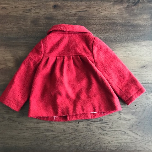 Circo brand red peacoat in 18 mos. button closure - Picture 3 of 3
